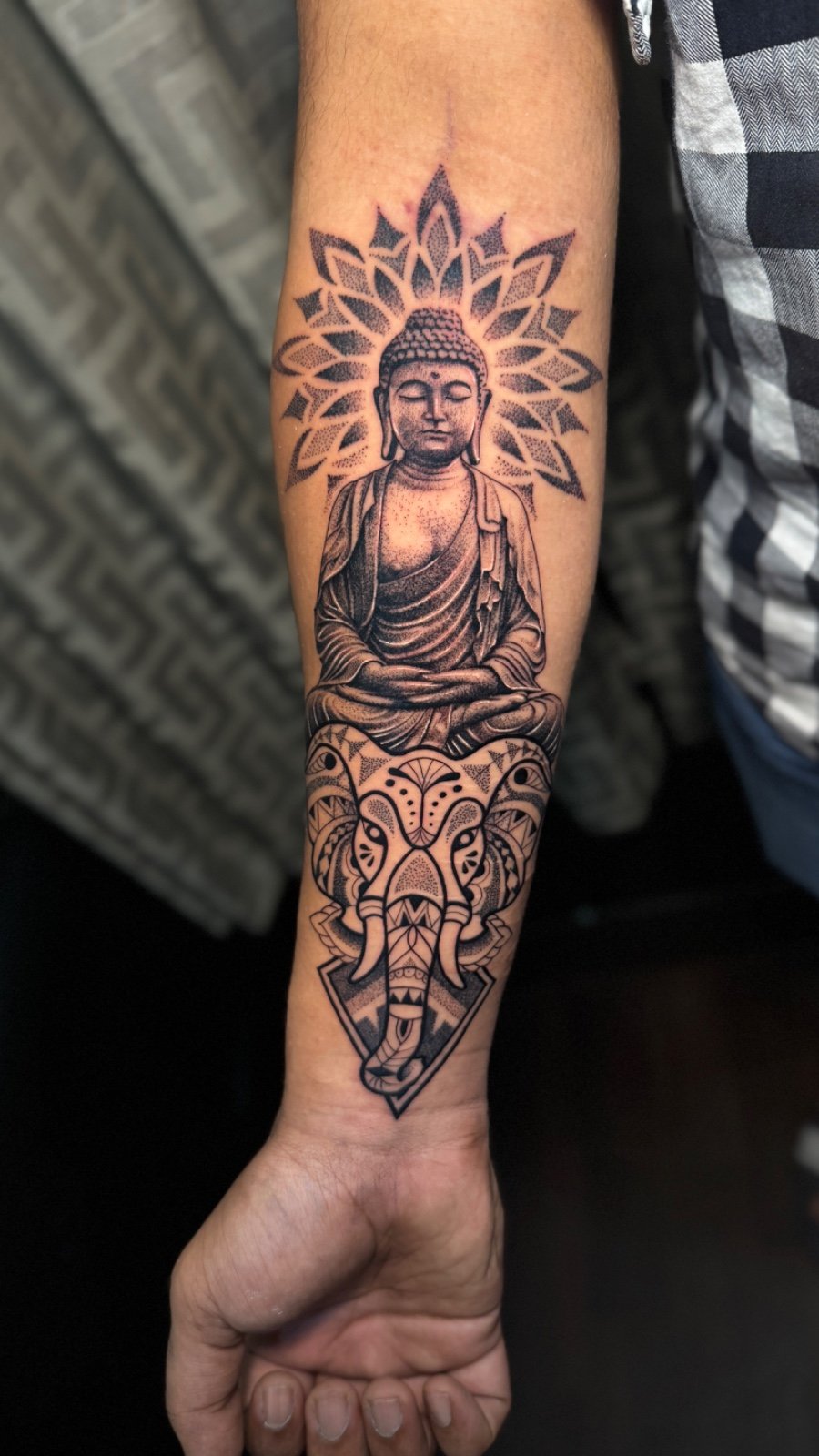 Buddha and Ganesha Tattoo