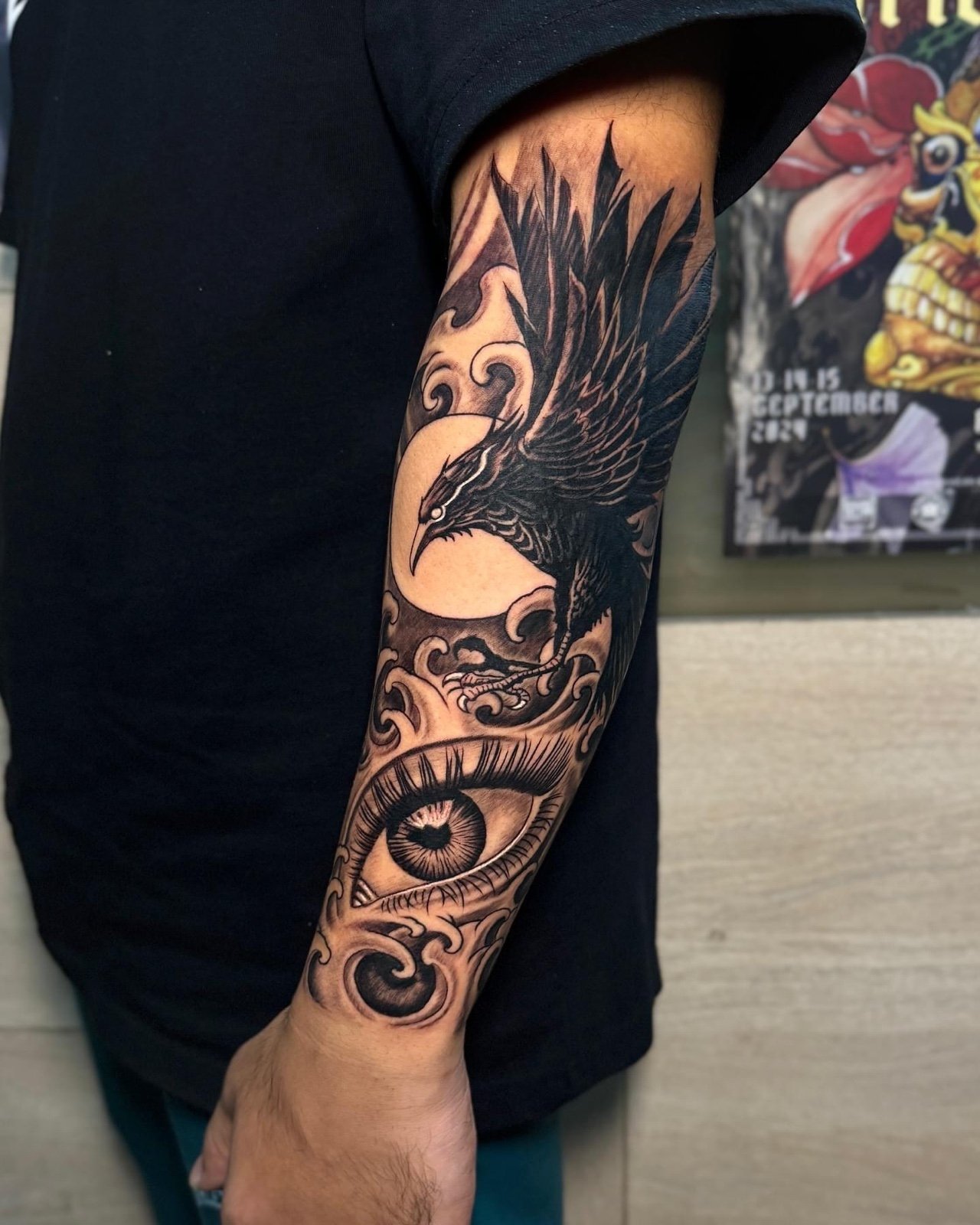 Raven tattoo